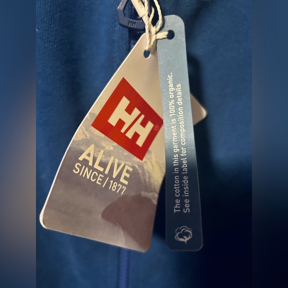 Helly Hansen NWT Men's Blue Jacket $150 organic sailing ocean - Picture 6 of 8